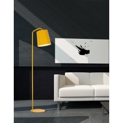 Matt Yellow Metal Outside Matt White Inside Black Fabric Wire LED E27 1x12 Watt 230 Volt IP20 Bulb Excluded Cable Length: 150 cm
