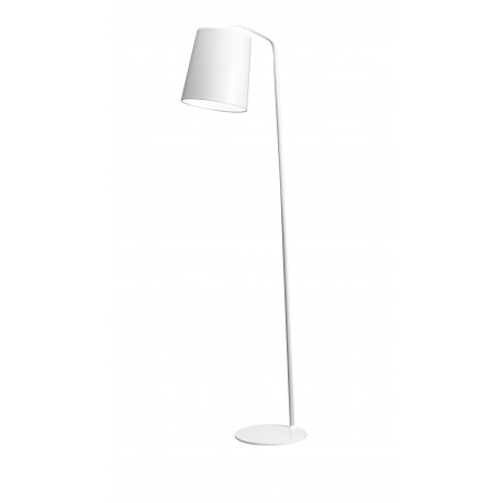 Matt White Metal Outside Matt White Inside Black Fabric Wire LED E27 1x12 Watt 230 Volt IP20 Bulb Excluded Cable Length: 150 cm 