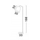 Matt White Metal Outside Matt White Inside Black Fabric Wire LED E27 1x12 Watt 230 Volt IP20 Bulb Excluded Cable Length: 150 cm 