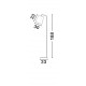 Matt Black Metal Outside Matt White Inside Black Fabric Wire LED E27 1x12 Watt 230 Volt IP20 Bulb Excluded Cable Length: 150 cm 