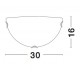 White Satinated Glass Chrome Metal LED E27 1x12 Watt 230 Volt IP20 Bulb Excluded Packing 6 pcs L: 30 W: 7.5 H: 16 cm 