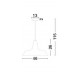 Rust Steel Outside Rust Inside Black Fabric Wire LED E27 1x12 Watt 230 Volt IP20 Bulb Excluded D: 46 H1: 26 H2: 115 cm Adjustab