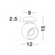 Spot White Aluminium Bulb Excluded GU10 1x50W D:12 H:15cm 