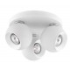 Matt White Aluminium LED GU10 3x10 Watt 230 Volt IP20 Bulb Excluded D: 25 H: 15 cm Rotating 