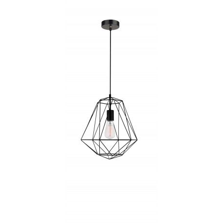 Black Metal LED E27 1x12 Watt 230 Volt IP20 Bulb Excluded D: 35 H1: 38 H2: 120 cm Adjustable height 