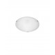 White & Clear Structured Glass Chrome Metal LED E27 2x12 Watt 230 Volt IP20 Bulb Excluded D: 30 H: 8 cm 