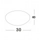 White & Clear Structured Glass Chrome Metal LED E27 2x12 Watt 230 Volt IP20 Bulb Excluded D: 30 H: 8 cm 