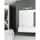 Chrome Aluminium & Acrylic LED 12 Watt 230 Volt 874Lm 3000K IP44 L: 49 W 1: 3 W 2: 9 H: 6.5 cm 