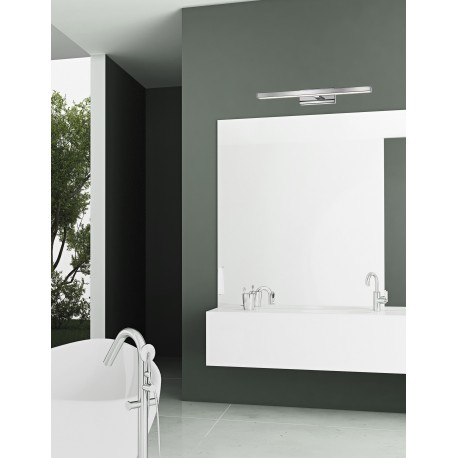 Chrome Aluminium & Acrylic LED 12 Watt 230 Volt 874Lm 3000K IP44 L: 49 W 1: 3 W 2: 9 H: 6.5 cm 