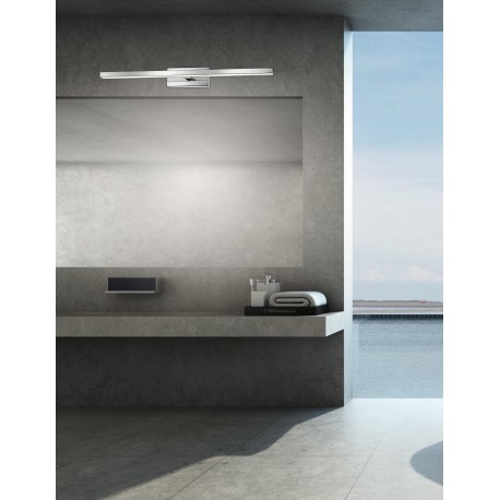 Chrome Aluminium & Acrylic LED 18 Watt 230 Volt 1513Lm 3000K IP44 L: 63 W 1: 3 W 2: 9 H: 7.5 cm 