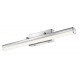 Chrome Aluminium & Acrylic LED 12 Watt 230 Volt 1174Lm 3000K IP44 L: 49 W 1: 3 W 2: 7.5 H: 6.5 cm 
