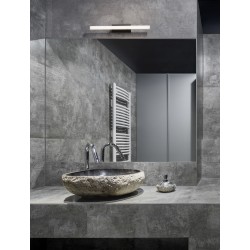 Black Aluminium & Acrylic LED 12 Watt 230 Volt 1174Lm 3000K IP44 L: 49 W: 7.5 H: 6.5 cm 