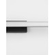 Black Aluminium & Acrylic LED 12 Watt 230 Volt 1174Lm 3000K IP44 L: 49 W: 7.5 H: 6.5 cm 