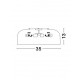 Metal & Acrylic Diffuser Matt White Outside Matt White Inside LED E27 2x12 Watt 230 Volt IP20 Bulb Excluded D: 35 H: 13 cm 