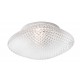 Glear Glass White Metal LED E27 1x12 Watt 230 Volt IP44 Bulb Excluded D: 25 H: 11 cm 