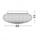 Glear Glass White Metal LED E27 1x12 Watt 230 Volt IP44 Bulb Excluded D: 25 H: 11 cm 