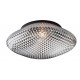 Smoke Chrome Glass Black Metal LED E27 1x12 Watt 230 Volt IP44 Bulb Excluded D: 25 H: 11 cm 