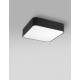 Metal & Acrylic Diffuser Black Outside Matt White Inside LED E27 4x12 Watt 230 Volt IP20 Bulb Excluded L: 46 W: 46 H: 10 cm 