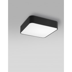 Metal & Acrylic Diffuser Black Outside Matt White Inside LED E27 4x12 Watt 230 Volt IP20 Bulb Excluded L: 46 W: 46 H: 10 cm 