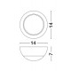 Black Aluminium LED 5 Watt 230 Volt 247Lm 3000K IP20 D: 14 W: 7 H: 14 cm Adjustable 