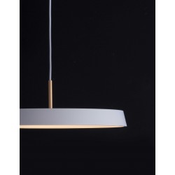 Matt White Aluminium & Acrylic LED 35 Watt 230 Volt 2662Lm 3000K IP20 D: 50 H: 120 cm Adjustable Height 