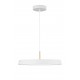 Matt White Aluminium & Acrylic LED 35 Watt 230 Volt 2662Lm 3000K IP20 D: 50 H: 120 cm Adjustable Height 