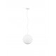 Opal Glass & White Metal LED E27 1x12 Watt 230 Volt IP20 Bulb Excluded D: 30 H: 130 cm Adjustable Height 