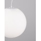 Opal Glass & White Metal LED E27 1x12 Watt 230 Volt IP20 Bulb Excluded D: 40 H: 130 cm Adjustable height 