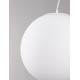 Opal Glass & White Metal LED E27 1x12 Watt 230 Volt IP20 Bulb Excluded D: 40 H: 130 cm Adjustable height 