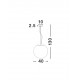 Opal Glass & White Metal LED E27 1x12 Watt 230 Volt IP20 Bulb Excluded D: 40 H: 130 cm Adjustable height 