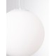 Opal Glass & White Metal LED E27 1x12 Watt 230 Volt IP20 Bulb Excluded D: 50 H: 130 cm Adjustable height 
