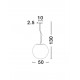 Opal Glass & White Metal LED E27 1x12 Watt 230 Volt IP20 Bulb Excluded D: 50 H: 130 cm Adjustable height 