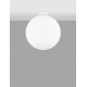 Opal Glass & White Metal LED E27 1x12 Watt 230 Volt IP20 Bulb Excluded D: 30 H: 32 cm Adjustable height 