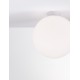 Opal Glass & White Metal LED E27 1x12 Watt 230 Volt IP20 Bulb Excluded D: 30 H: 32 cm Adjustable height 