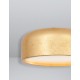 Metal & Acrylic Diffuser Gold Leaf Outside Matt White Inside LED E27 2x12 Watt 230 Volt IP20 Bulb Excluded D: 35 H: 13 cm 