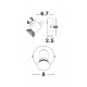 Satin Gold Metal LED GU10 1x10 Watt 230 Volt IP20 Bulb Excluded D: 8 W: 6.7 H: 10.9 cm Rotating & Adjustable 