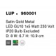 Satin Gold Metal LED GU10 1x10 Watt 230 Volt IP20 Bulb Excluded D: 8 W: 6.7 H: 10.9 cm Rotating & Adjustable 