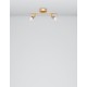 Satin Gold Metal LED GU10 2x10 Watt 230 Volt IP20 Bulb Excluded L: 31 W: 8 H: 10.9 cm Rotating & Adjustable 