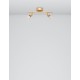 Satin Gold Metal LED GU10 2x10 Watt 230 Volt IP20 Bulb Excluded L: 31 W: 8 H: 10.9 cm Rotating & Adjustable 
