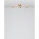 Satin Gold Metal LED GU10 3x10 Watt 230 Volt IP20 Bulb Excluded L: 49 W: 8 H: 10.9 cm Rotating & Adjustable 