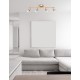 Satin Gold Metal LED GU10 4x10 Watt 230 Volt IP20 Bulb Excluded L: 51 W: 8 H: 10.9 cm Rotating & Adjustable