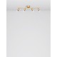 Satin Gold Metal LED GU10 4x10 Watt 230 Volt IP20 Bulb Excluded L: 51 W: 8 H: 10.9 cm Rotating & Adjustable 