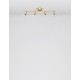Satin Gold Metal LED GU10 4x10 Watt 230 Volt IP20 Bulb Excluded L: 51 W: 8 H: 10.9 cm Rotating & Adjustable 