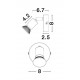 Satin Black Metal LED GU10 1x10 Watt 230 Volt IP20 Bulb Excluded D: 8 W: 6.7 H: 10.9 cm Rotating & Adjustable 