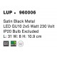 Satin Black Metal LED GU10 2x10 Watt 230 Volt IP20 Bulb Excluded L: 31 W: 8 H: 10.9 cm Rotating & Adjustable 