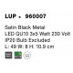 Satin Black Metal LED GU10 3x10 Watt 230 Volt IP20 Bulb Excluded L: 49 W: 8 H: 10.9 cm Rotating & Adjustable 