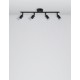 Satin Black Metal LED GU10 4x10 Watt 230 Volt IP20 Bulb Excluded L: 51 W: 8 H: 10.9 cm Rotating & Adjustable 