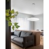 Opal Glass Satin Metal Base Chrome Aluminium LED E27 4x12 Watt 230 Volt IP20 Bulb Excluded D: 60 H: 110 cm Adjustable height