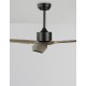 Fan Steel Matt Black Walnut Wood D: 132 H: 32-45 cm 5 Speed Remote, 66cm Blade DC 26W,AC110-240V 4000CFM 200RPM,<30 dB,4.8Kg Sum