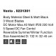 Fan Steel Matt Black Walnut Wood D: 132 H: 32-45 cm 5 Speed Remote, 66cm Blade DC 26W,AC110-240V 4000CFM 200RPM,<30 dB,4.8Kg Sum